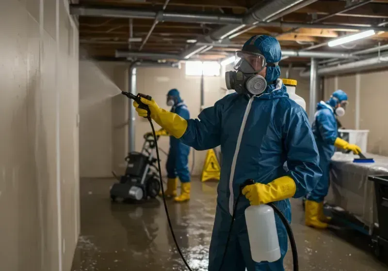 Basement Sanitization and Antimicrobial Treatment process in Hiawatha, KS